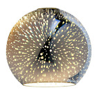014633368741 Portfolio Dramatic Elegant Silver Art Glass Globe Pendant