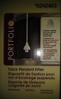 17314-001 0242463 Portfolio Single Track Pendant Fitter White Adjustable Cord Up To