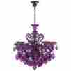 02996 Cyan Design Chandelier Bella Vetro Murano Italian 8 Light Purple Chrome 100014173483