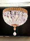 046335834835 Hampton Bay New In Flush Mount Brass Chandelier