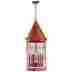 04753 Cyan Design Pendant Chandelier Conical Birdcage 6 Light Red Iron New 60w
