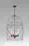 04756 Adele Foyer Pendant Chandelier Cyan Design Oiled Bronze Wire Bird Cage