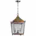 05175 Cyan Design Lantern Ranch House Ii 3 Light Rustic Acid Glass Gold Leaf F