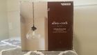 0590939 Allen Roth Pendant Light Bristow Oil Rubbed Bronze Glass Shade
