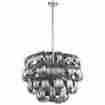 06591 Cyan Design Pendant Chandelier Day Lily 8 Light Chrome Glass Gold Leaf 100014173353