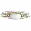 06917 Cyan Design Ceiling Mount Vivian 2 Light Aged Silver Leaf Opal White Gl