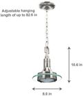 07534 Hampton Bay Disc Brushed Nickel Mini Pendant Fresh Clean Look