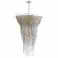 07967 Cyan Design Pendant Chandelier Ithica 9 Light Aged Silver Leaf Gold Fin 100014155267