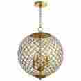07973 Cyan Designs Design Gold Leaf Skyros 4 Light Pendant With Shade Jg484