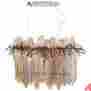 07984 Cyan Design New Pendant Chandelier Thetis Island Cognac Copper Chrome Ir