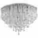 07993 Cyan Design Ceiling Mount Centaurus 6 Light Chrome Clear Glass Gold Lea