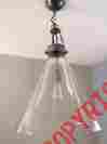 093570 Ethan Allan Lighting Rosedale Large Glass Pendant