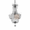 F2709 1-light 1bus Feiss Crystal Steel Vintage Style Pendant Ceiling Lighting Fixture Chandelier 014817478693