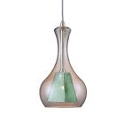 545625 1 Light Hampton 542419 Bay Glass Green Clear Double Pendant Nickel