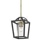 170-bel-4159731 1 Light Mini Pendant In Modern Style 10.25 Inches High By 7 Wide Aged