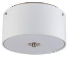 Fl-010bn-wht 10 1009063 Nickel Brushed . Id Flushmount