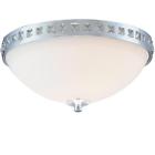 1000054132 Hampton Bay Polished Chrome Flushmount Frosted Glass Shade 694753090380