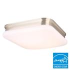 Imd3011lm-bn 1001254803 Hampton Bay Led Flushmount Square Brushed Nickel 6940500315881