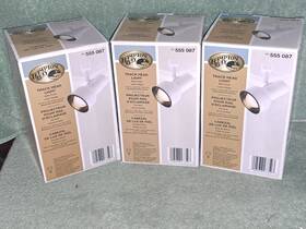 555-087 1002 659 925 Lot Of 3 Hampton Bay 555 087 One Light Halogen Track Head White Finish