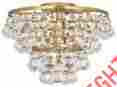 1002 Robert Abbey New Authentic Bling 2 Light Flushmount In Antique Brass Finish