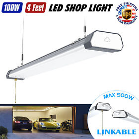 Ng-sl12-100w-508-gus 100w 4ft Led Shop Light Garage Warehouse Ceiling Tube Fixtures 13000lm Linkable