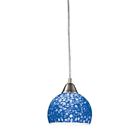 10143-1pb Elk Lighting Blue Single Light Pendant Ceiling Fixture 748119012438