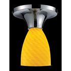 10152-1pc-cn Elk Lighting Polished Chrome Canary Glass Single Light 748119016788