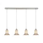 10695-4lp Elk Lighting Walton Pendant Satin Nickel 748119123615