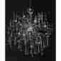 10733890 Afd Home New Modern Crystal Aura Chandelier Abstract Metal Design Light Fixture