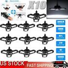10x 60w 6000lm Deformable Led Garage Lights Bright Shop Ceiling Light Bulb
