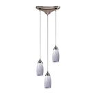 110-3sw Elk Group International Light Pendant In Satin Nickel And Snow