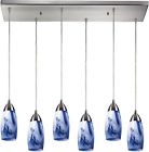 110-6rc-mt Elk Lighting By Milan Pendant With Mountain Glass 748119043807