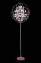 1130fl24ri Elegant Lighting Palace Urban Classic Red Rusted Painted 6 Light Floor Lamp Crystal