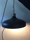 11530 Pendant Light Black Shade Industrial Fixture Lamp Metal Ceiling Hanging