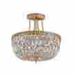 119-12-ob-cl-mwp Ceiling Mount Crystorama Lighting Semi Flush Light In Olde Brass 633779000829