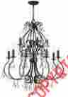 5017-eb-cl-mwp 12-light Crystorama Hand Cut Crystal Chandelier In Bronze Finish Id 3374241 633779024832