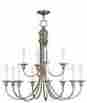 5149-01 12-light 847284025936 Livex Lighting Cranford Chandelier Antique Brass