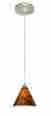 1xp-512118-sn 12-volt Besa Lighting Hi Kani 1-light Mini-pendant Amber Cloud Art Glass Shade W S 767893599669