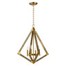 12254woab Maxim Vector Wide Weathered Oak Antique Brass Pendant 783209222472