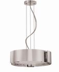 12531-hbu Home Decorators Collection Satin Nickel Pendant Circular Curved 773546255233