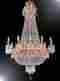 1284n 8 No Name 12 Light French Empire Crystal Chandelier 25 X32 Dining Room Foyer Bedroom