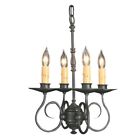 1314ch Framburg Black Forest Light Mini Chandelier In Charcoal 753174503913
