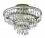 132-33 Corbett Lighting Silver Leaf With Gold 3 Light Hand Crafted Iro 398 782042759114