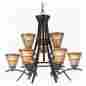 90089orb 13264 Kenroy Home Wright 9 Light Chandelier Id 053392056780