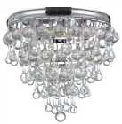 135-ch Crystorama Brand New Calypso Light Chrome Flush Mount 633779015236