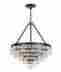 136-vz Crystorama Calypso 6 Light Chandelier In Vibrant Bronze