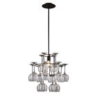14040 Lighting Wine Chandelier Glass 1 Elk Vintage Collection Dark Rust