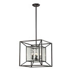 14122-4 Elk Cubix 4 Light Pendant In Oiled Bronze Chandelier New 748119041537
