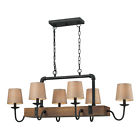 14134 6 Elk Rust Early Chandelier Vintage Lighting Collection Light American