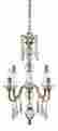 14540-011 Eurofase Adivina 3-light Chandelier Antique Gold Crystal